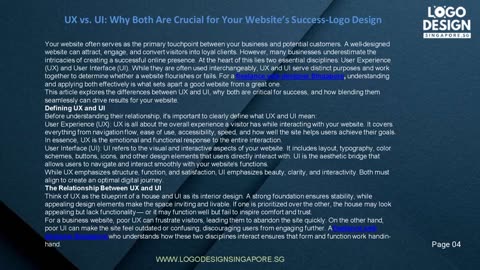 UX vs. UI: Why Both Are Crucial for Your Website’s Success-Logo Design
