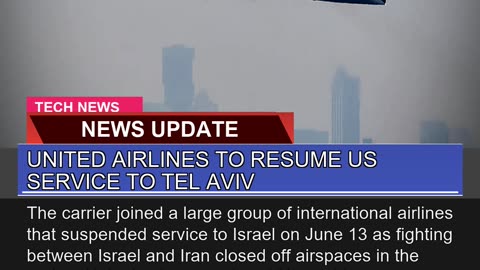 United Airlines to Resume US Service to Tel Aviv