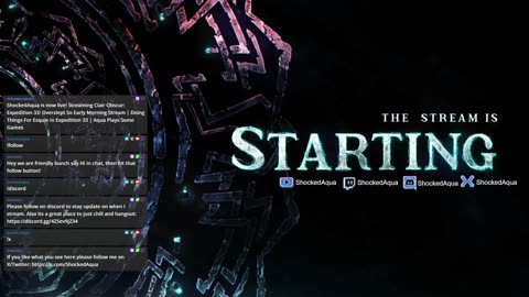 Overslept So Early Morning Stream | Doing Things For Esquie in Expedition 33 | Aqua Plays Some Games