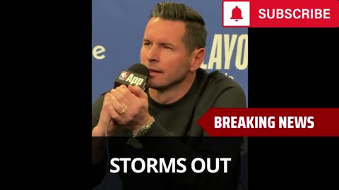 JJ Redick Storms Out After Going Off On Reporter