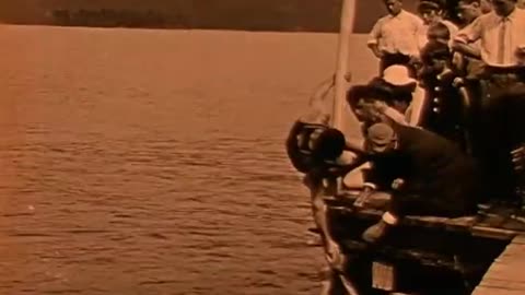AT HOME IN THE WATER (Edison-1912) NEW English subtitles.
