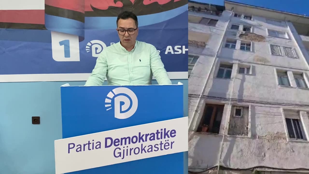 PD Dega Gjirokastër: Suvatë e fasadave të pallateve po rrezikojnë jetën e qytetarëve