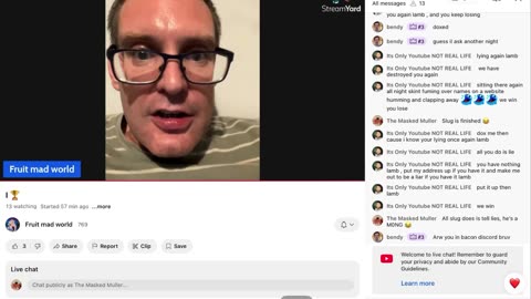 Timothy Eldridge Racist Slug Making More Threats & Vile Behaviour