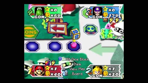 #MarioParty3 Deep Bloober Sea 35 Turn Game HARD A.I. Part Eight