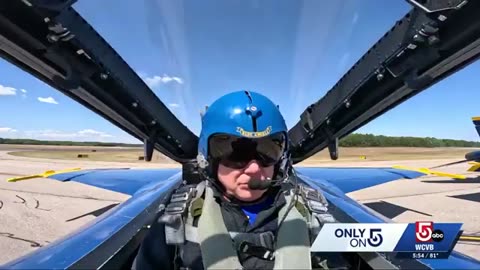 WCVB’s Doug 'Masher' Meehan takes flight, pulls 7 Gs with Blue Angels