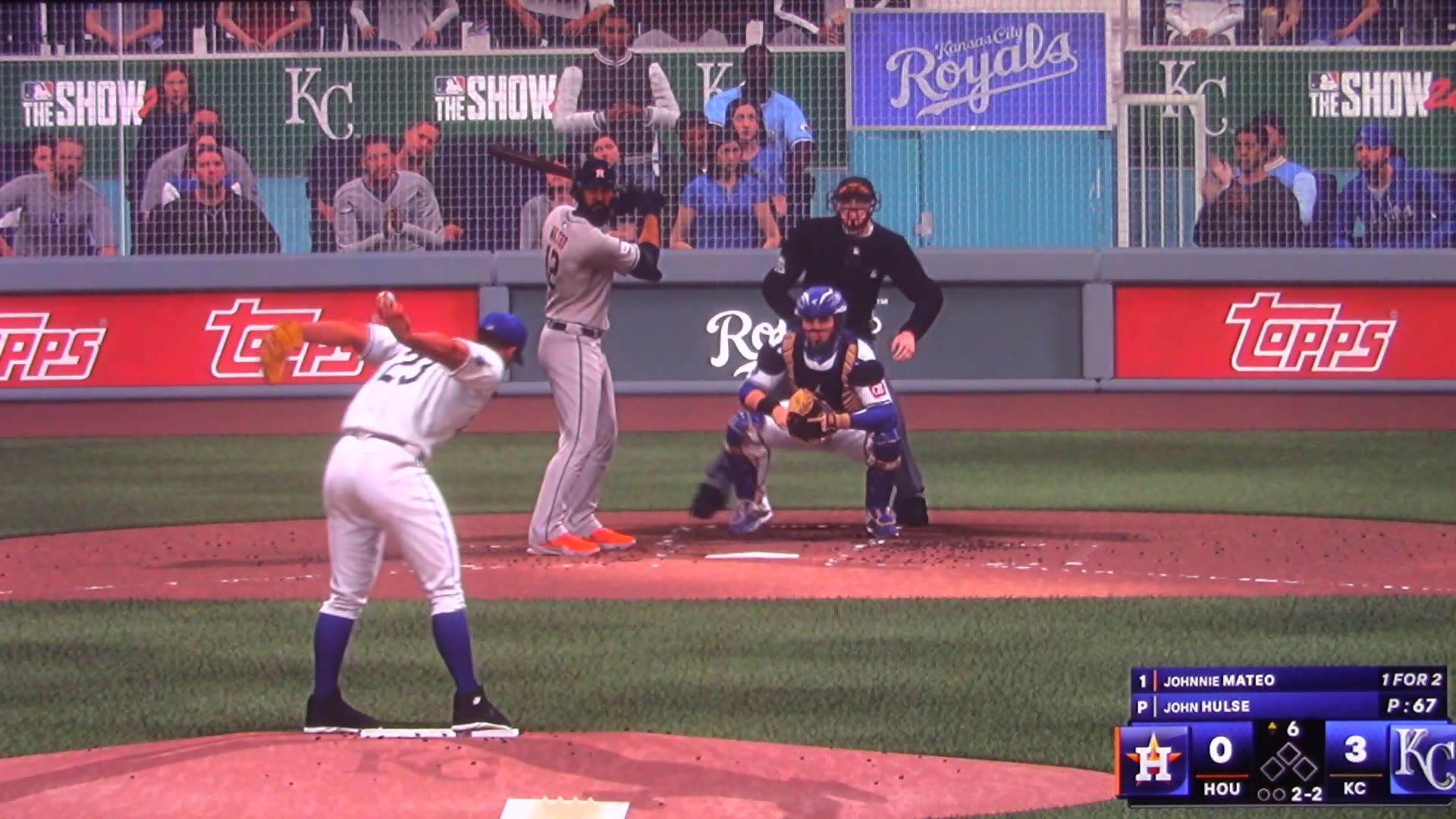 MLB The Show: Kansas City Royals vs Houston Astros (S20 G145)