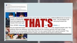 Fact Check: Eminem And Kid Rock Did NOT Bury Differences To Launch A Charity in Charlie Kirk's Name