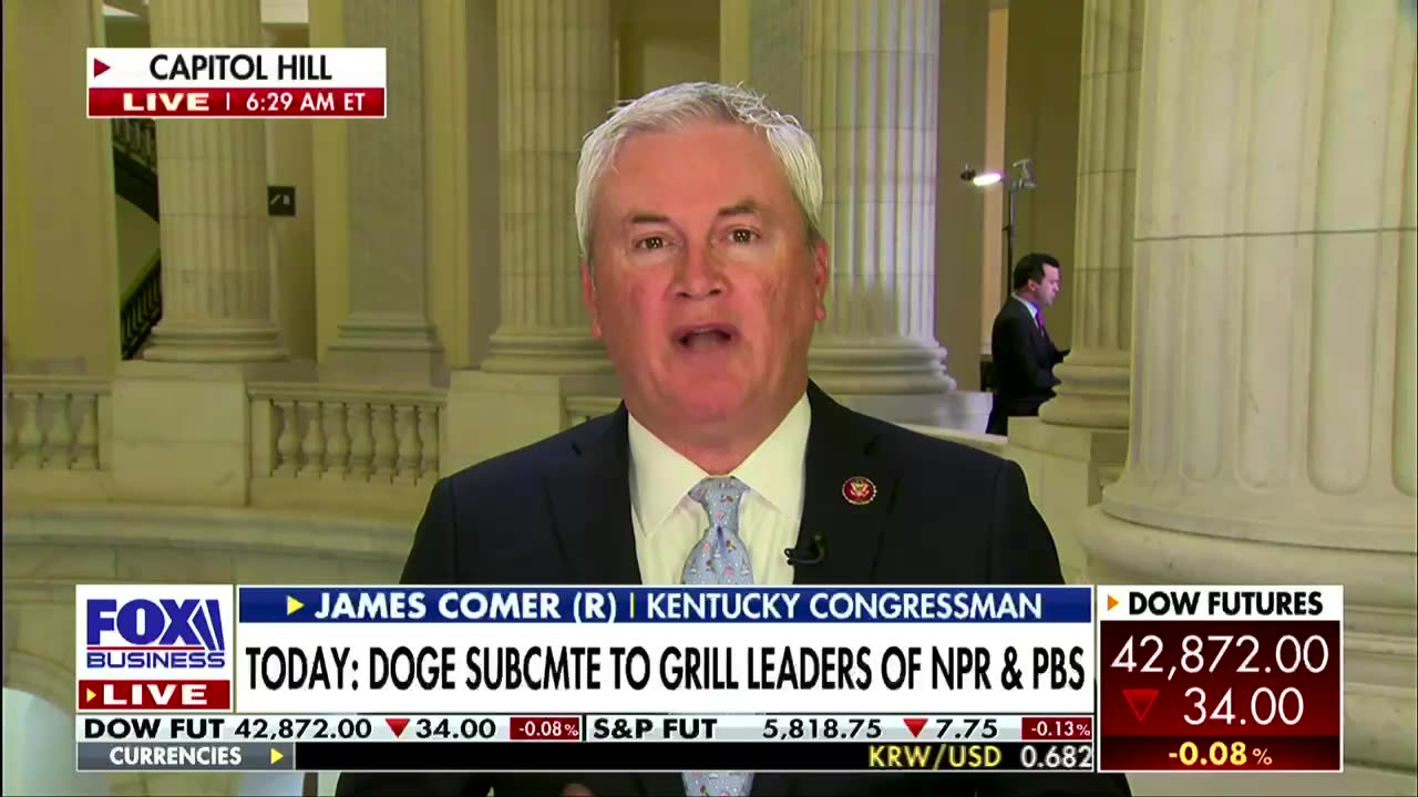 James Comer: Defund NPR after 'jacked up' reporter accidentally hit Trump in face with mic