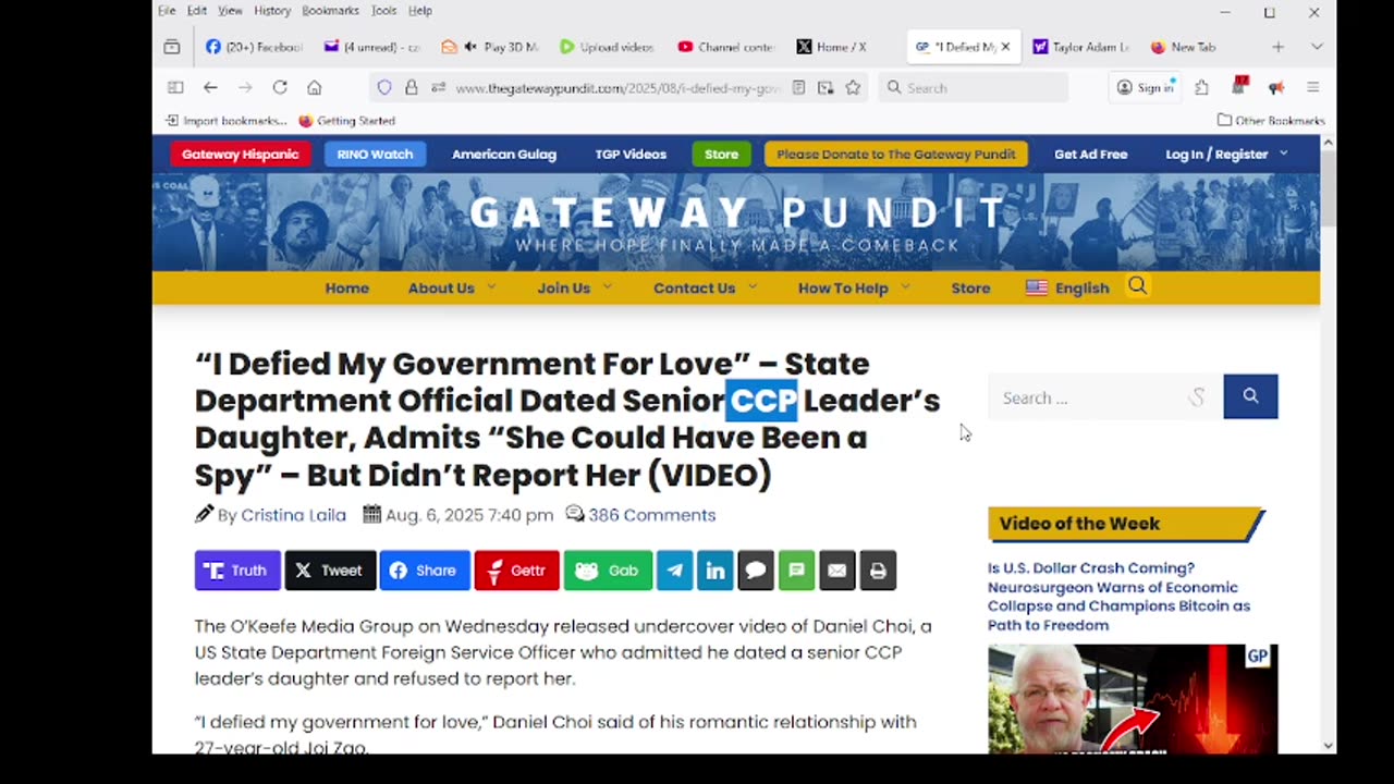 US State Department Foreign Service Officer Dated Senior CCP Leader’s Daughter