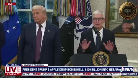 TRUMP & TIM COOK: $100 BILLION INTO NESARA GESARA RESET