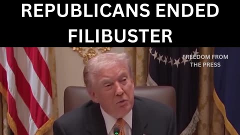 Trump Reveals How Terminating the Filibuster Will Help Him Make America Great Again