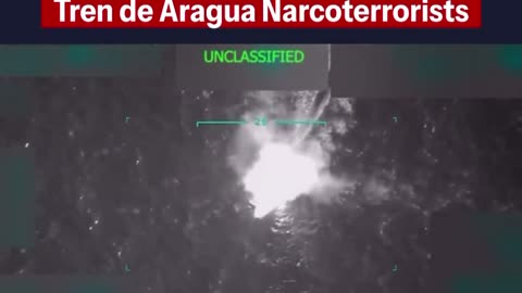 The White House released video of the Venezuelan drug boats being decimated