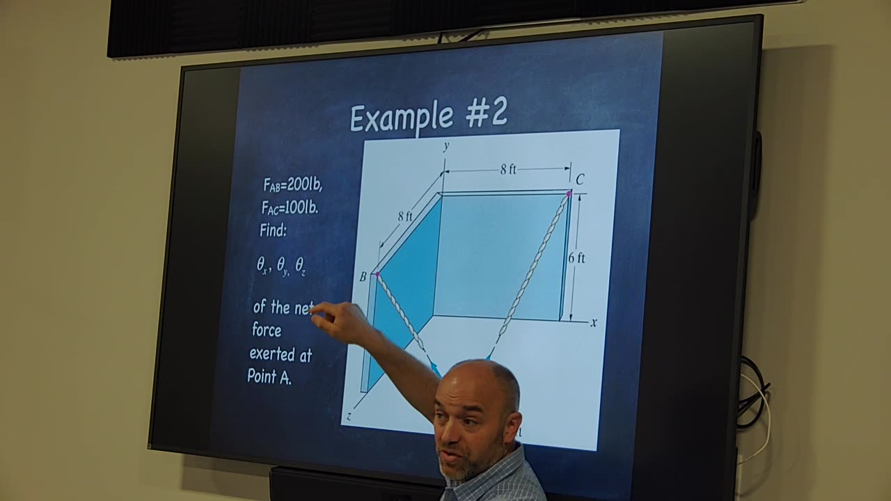 Statics: Application of vector tricks