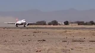 Ten days after the air force attack, the Sana'a airport is back in use.