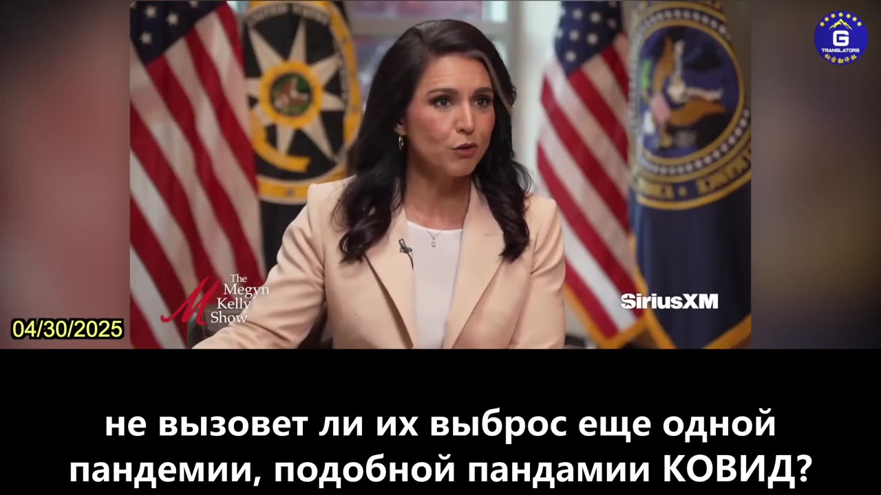 【RU】Тулси Габбард: Исследования, связанные с приобретением функции, должны быть прекращены