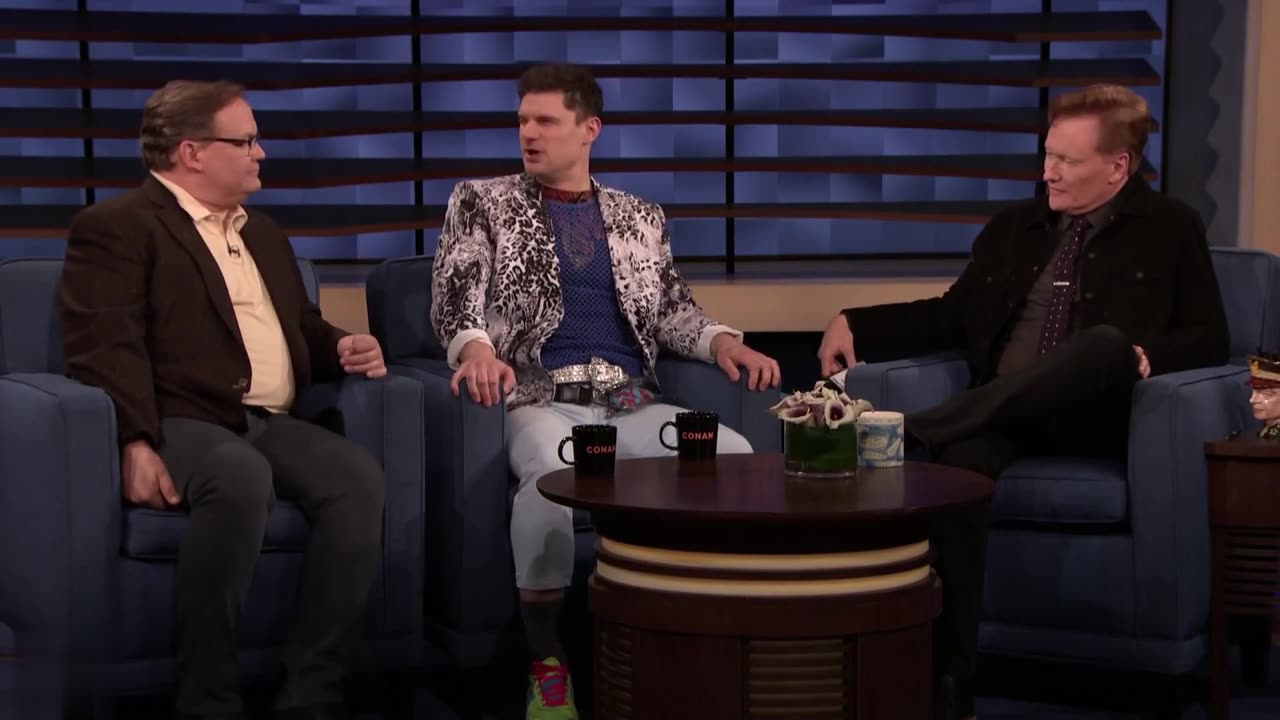 Flula Borg As Alec Bladwin's German Brother | Conan On TBS