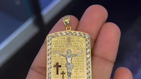 10K Yellow Gold “Padre Nuestro” Pendant