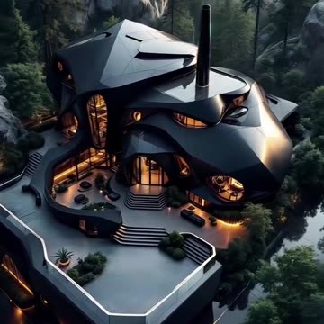 This neo-futuristic mountain residence gives you a taste of the future Would you live here