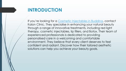 Best Cosmetic Injectables in Buddina