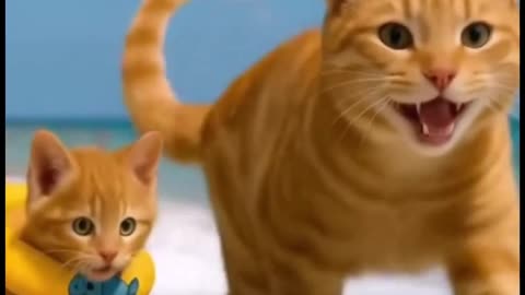 Ai animation cat video