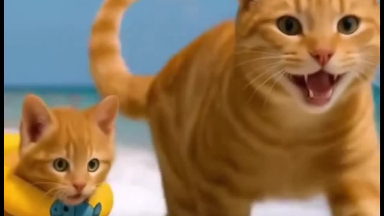 Ai animation cat video