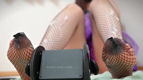 【ASMR】イタズラな魔女の足先艶めく網タイツスクラッチ🎃👻💕with Magic Gel Sound【睡眠導入_Foot sole_Scratching_No Talking_Relaxation】