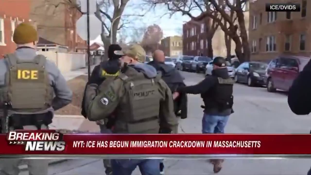 🚨BREAKING: ICE raids across Massachusetts now underway with Federal Agents flooding Boston...