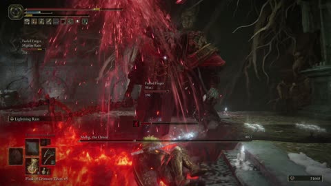 Elden Ring PC | Mohg, the Omen boss fight co-op w/2 summoned cooperators on NG w/achievement