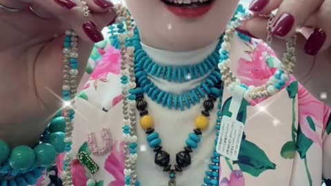 250521-7 Turquoise & Pearl Set: Wear the Galaxy and Moonlight