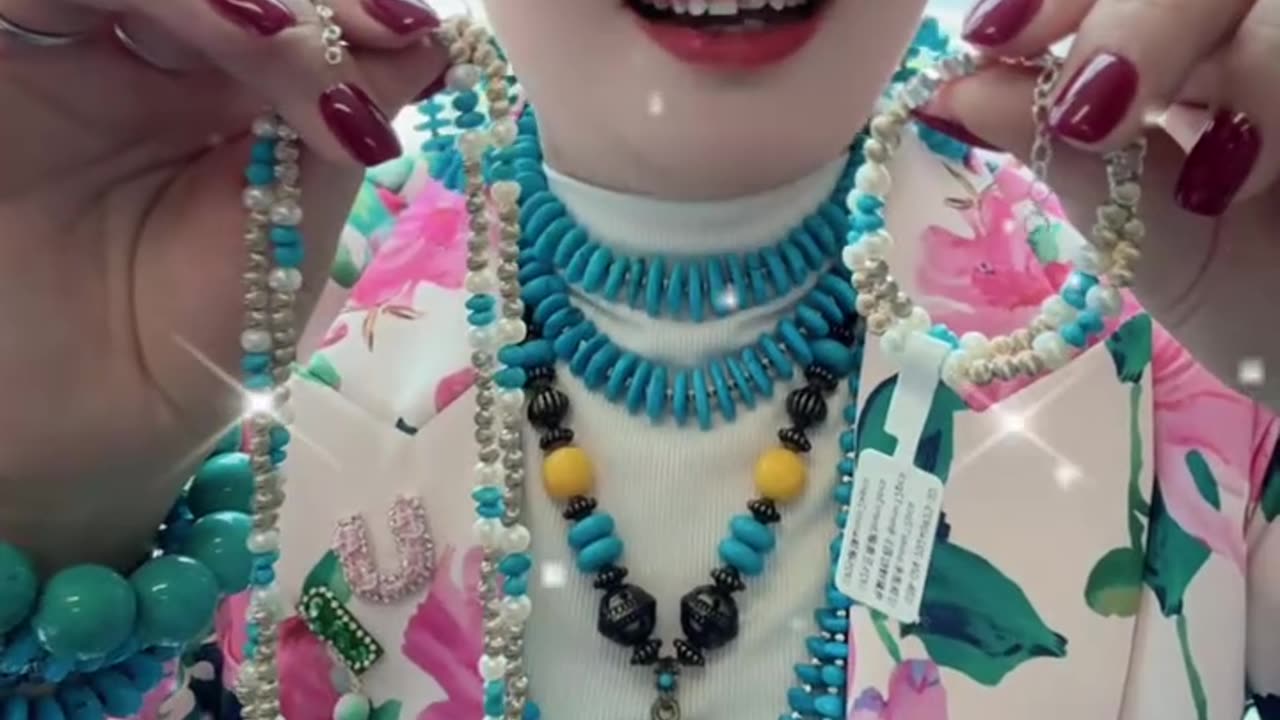 250521-7 Turquoise & Pearl Set: Wear the Galaxy and Moonlight