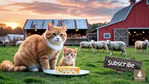 Mama Cat Falls When Harvest Tomato Kitten Did Everything to Take Care of Mother 🐾🌡️😿