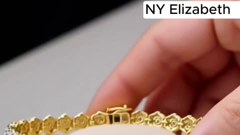 14K GOLD DIAMOND CLUSTER BRACELET