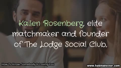 How To Know, Somebody Is Loving You