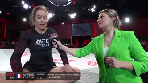 Auréllie Le Vern Post-Match Interview | UFC BJJ 2 Reaction