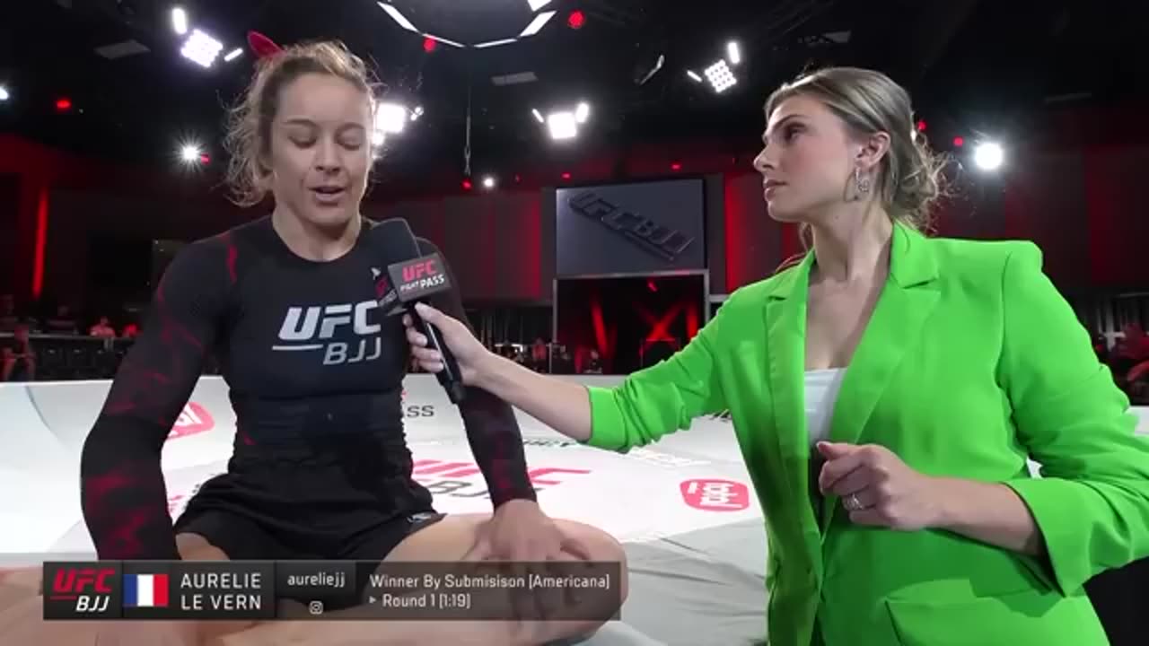 Auréllie Le Vern Post-Match Interview | UFC BJJ 2 Reaction