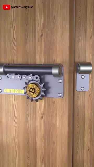 Innovative Fence Gate Lock with Bitcoin-Inspired Design!