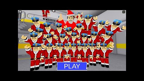 BARRY TSUNAMI SANTA! Walkthrough Full GAMEPLAY #roblox #ScaryObby