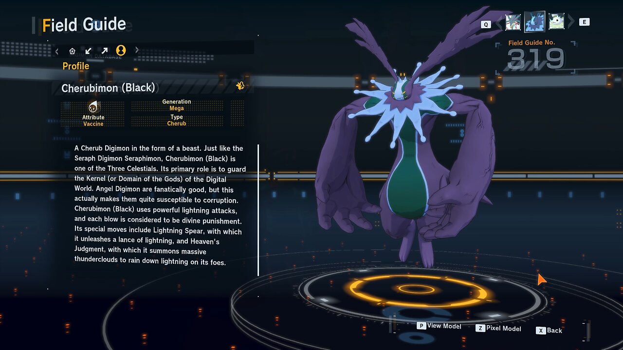 cherubimon (black) all digivolution/de-digivolution/profile Digimon Story Time Stranger