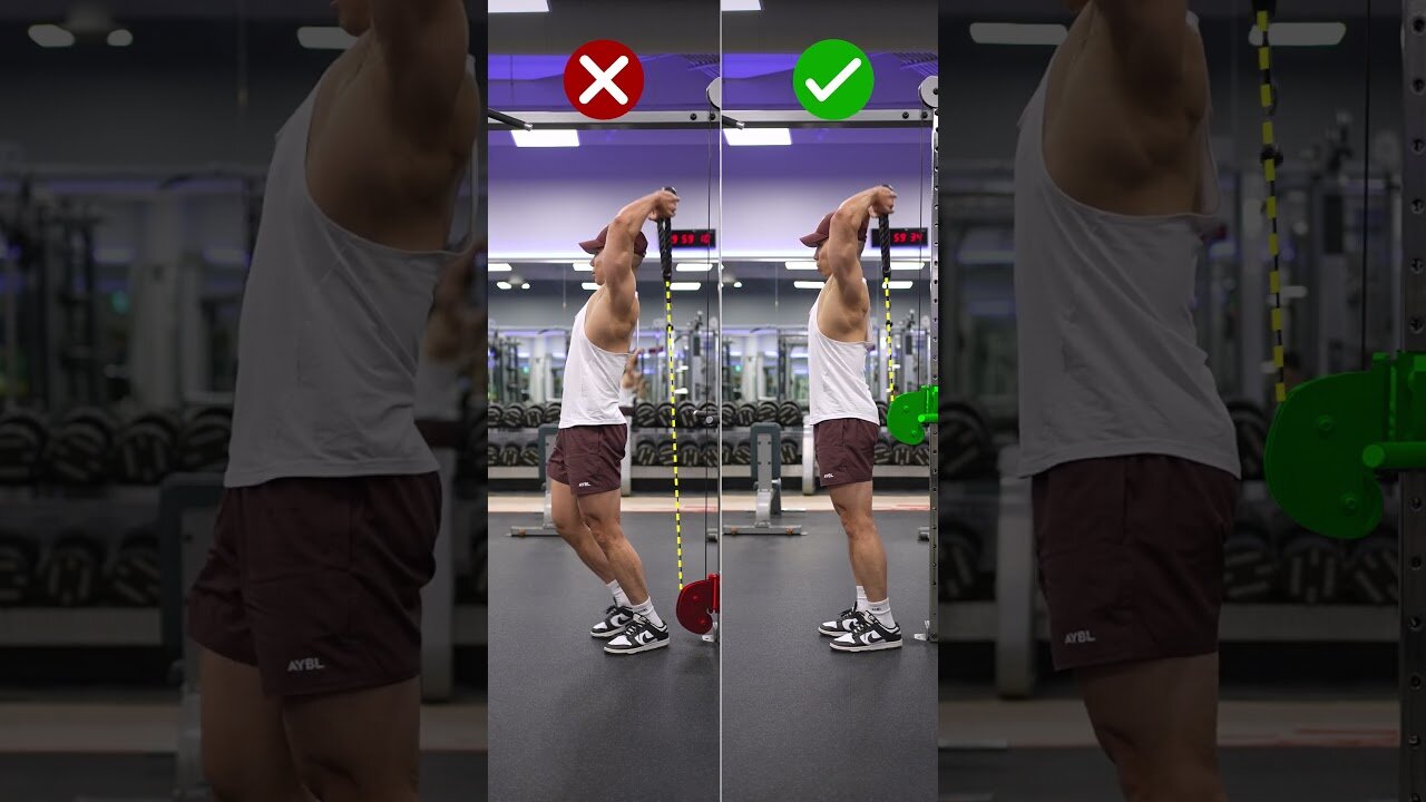 💥Do Overhead Cable Tricep Extensions LIKE THIS! ✅