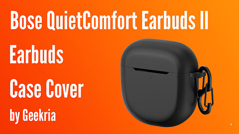 Bose QuietComfort Earbuds II Earbuds Case Cover | Geekria