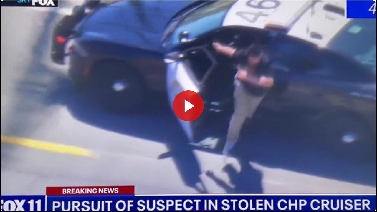 How stupid can you get? Dude steals cop car🚓 then bails out of it at high speed. What a moron.