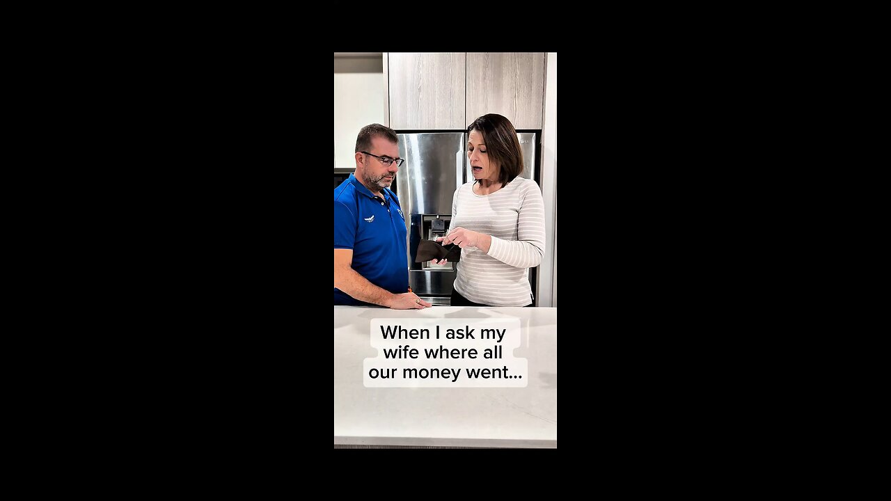 When your wife explains where the money went…