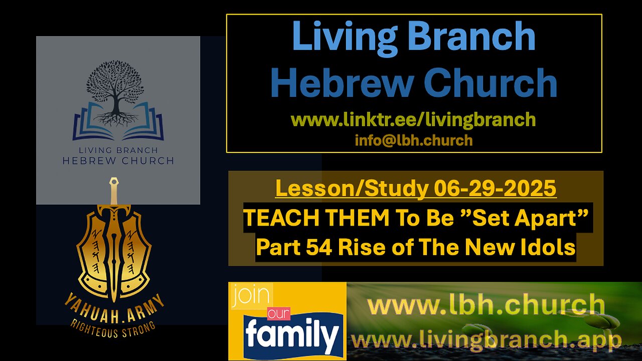 06-29-2025 TEACH THEM To Be Set Apart Part 54 Rise of The New Idols