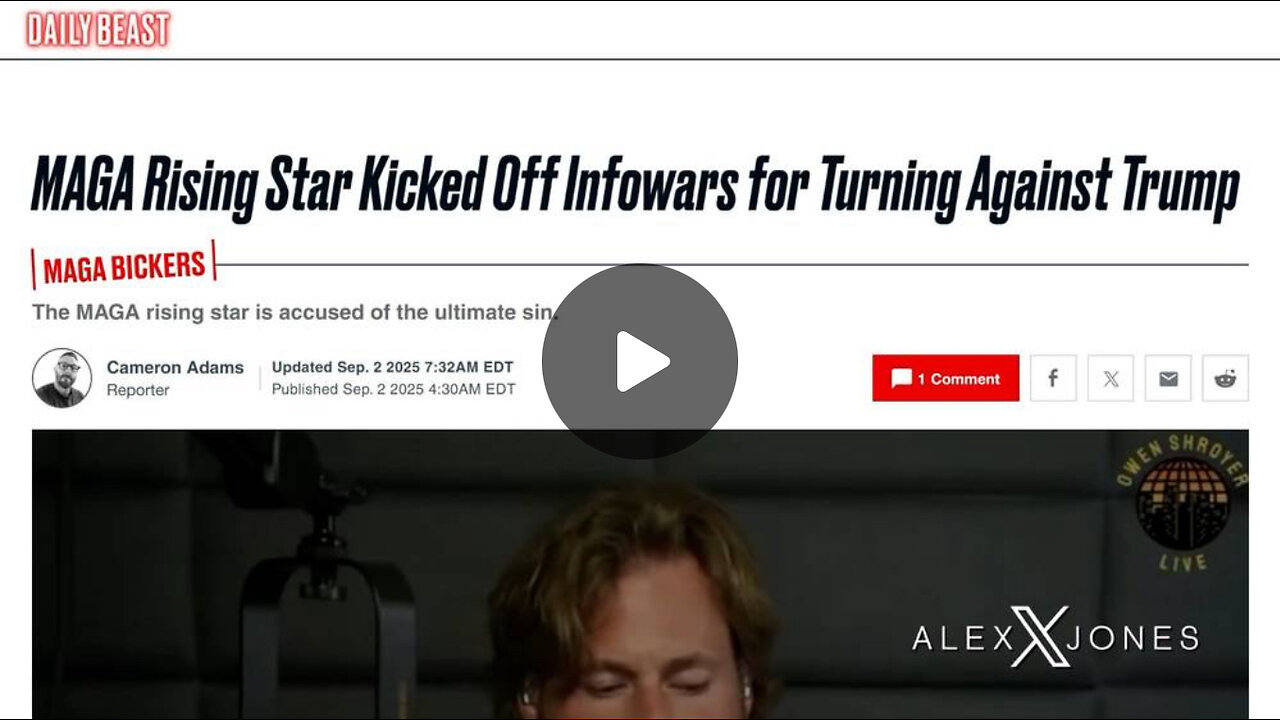 BREAKING: The 'Owen Shroyer Was Fired By Infowars Hoax Crashes & Burns!
