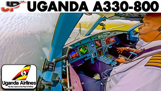 Weather on Final at Jo'burg in cockpit Uganda A330neo