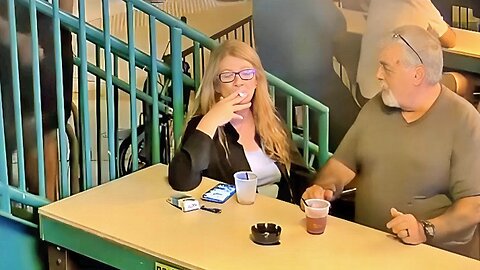 Candid Sexy Smoking Woman 797