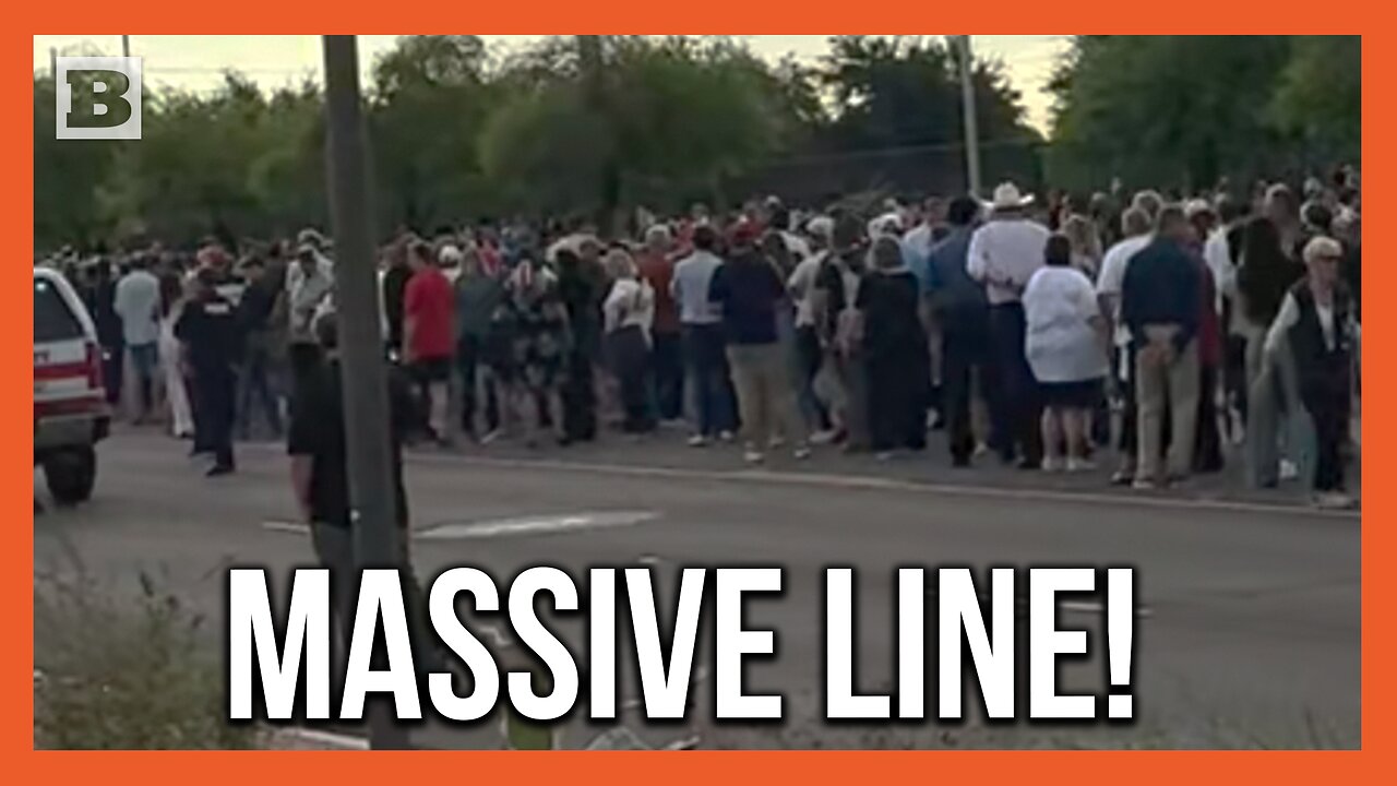 Massive Line of People to Honor Charlie Kirk Outside State Farm Stadium