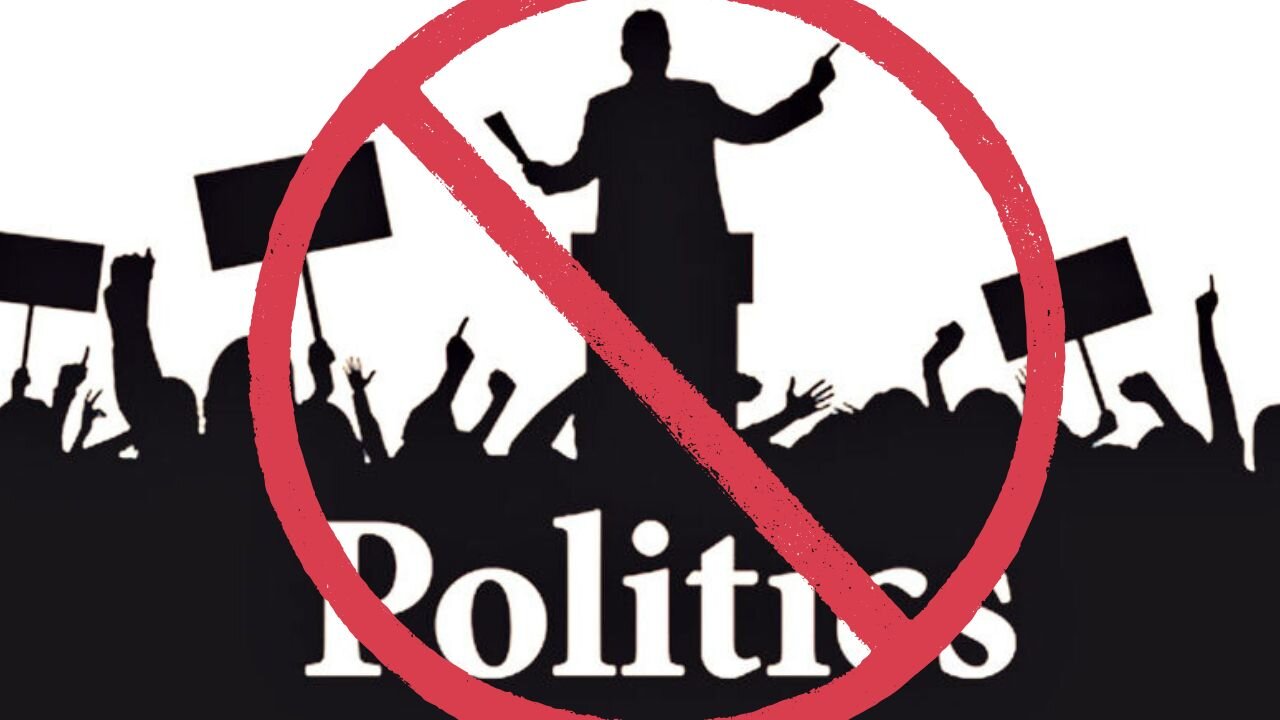 Why I don't talk politics at all