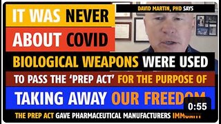 It was never about COVID; biological weapons were used to take away our freedom, David Martin, PhD