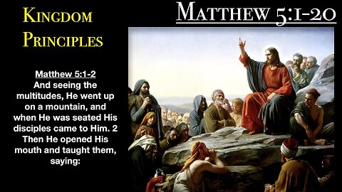 Matthew 5:1-20 - Kingdom Principles | Grace Bible Fellowship Monmouth County | Sermons
